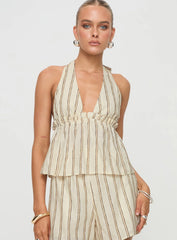 Ease Linen Blend Set Cream Black