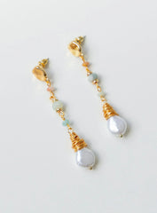 Lapira Drop Earrings Gold / Multi