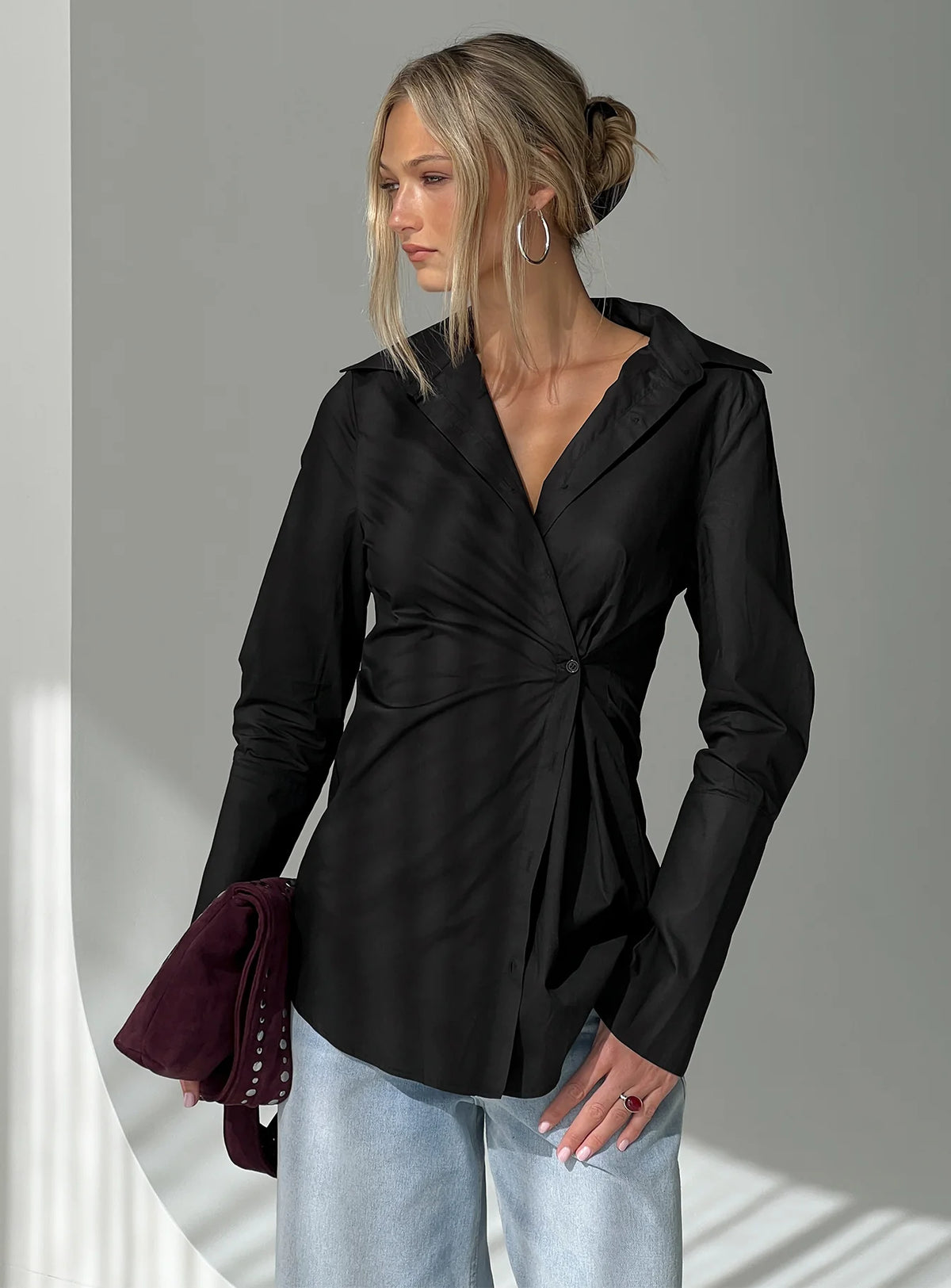 Nitsa Long Sleeve Shirt Black