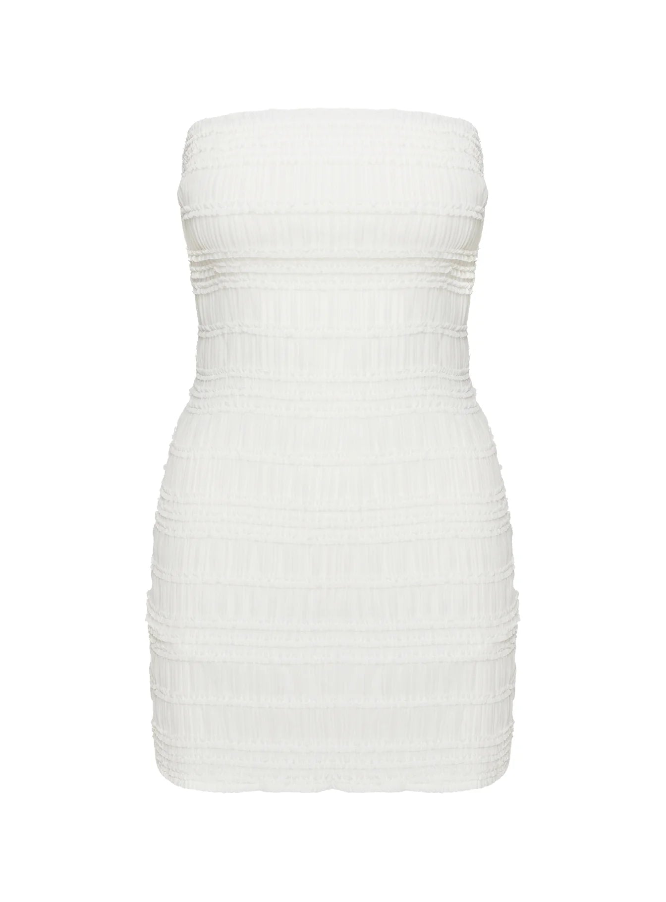 Edisun Strapless Mini Dress White