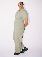 Loretta Jumpsuit Khaki Curve