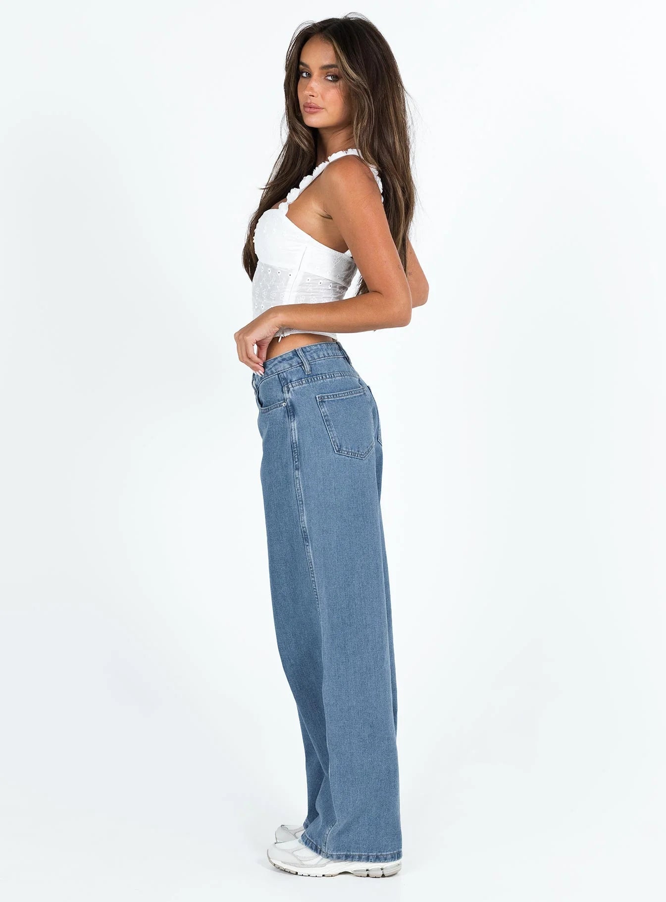 Maryanne Mid Rise Relaxed Jeans Mid Wash Denim
