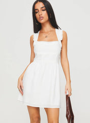 Mochi Mini Dress White