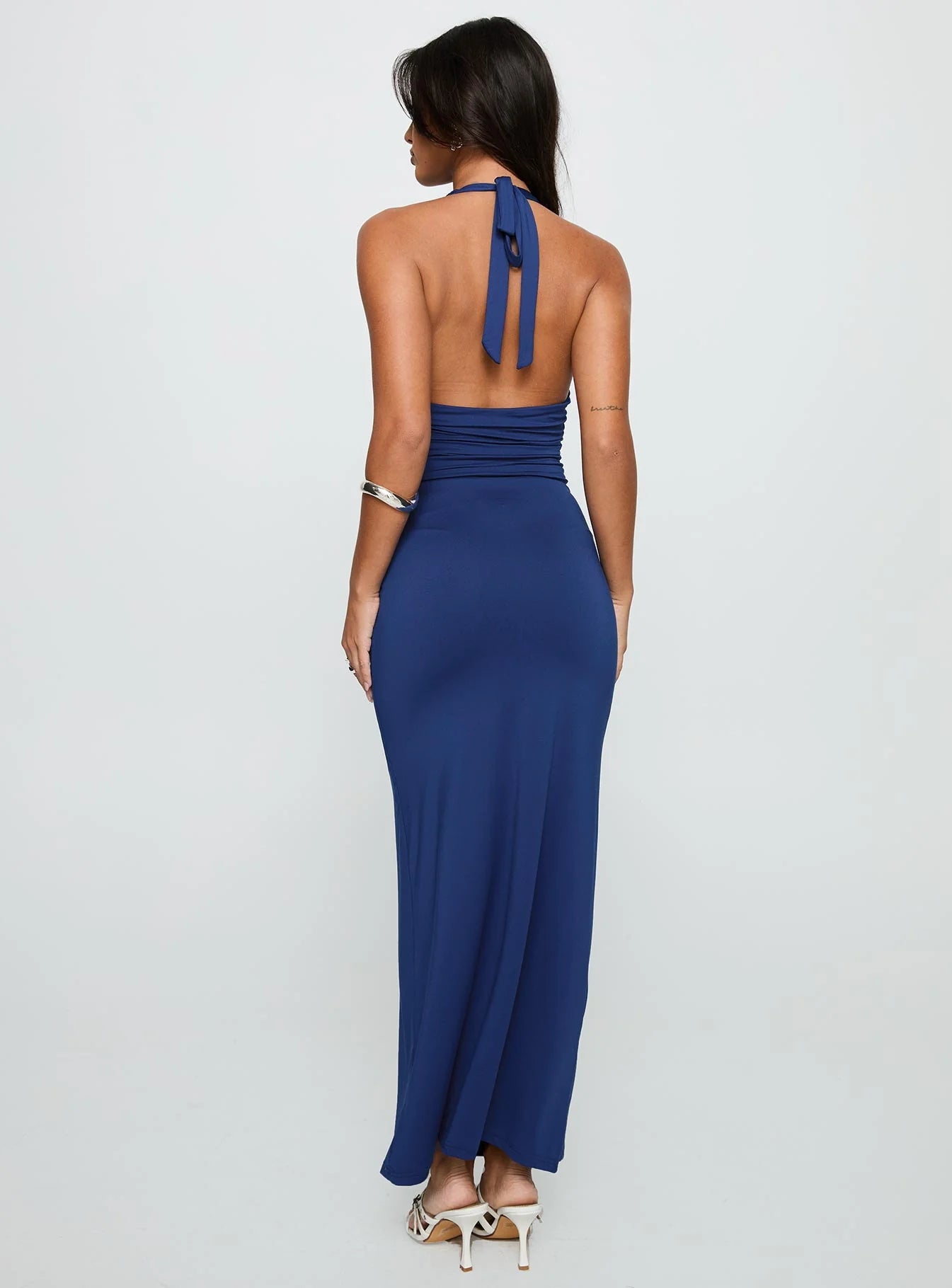 Labour Of Love Halter Maxi Dress Cobalt