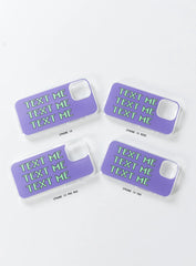 Text Me iPhone Case Blue / Green