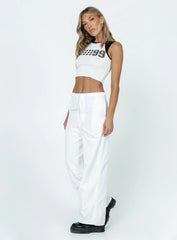 Austin Parachute Pants White