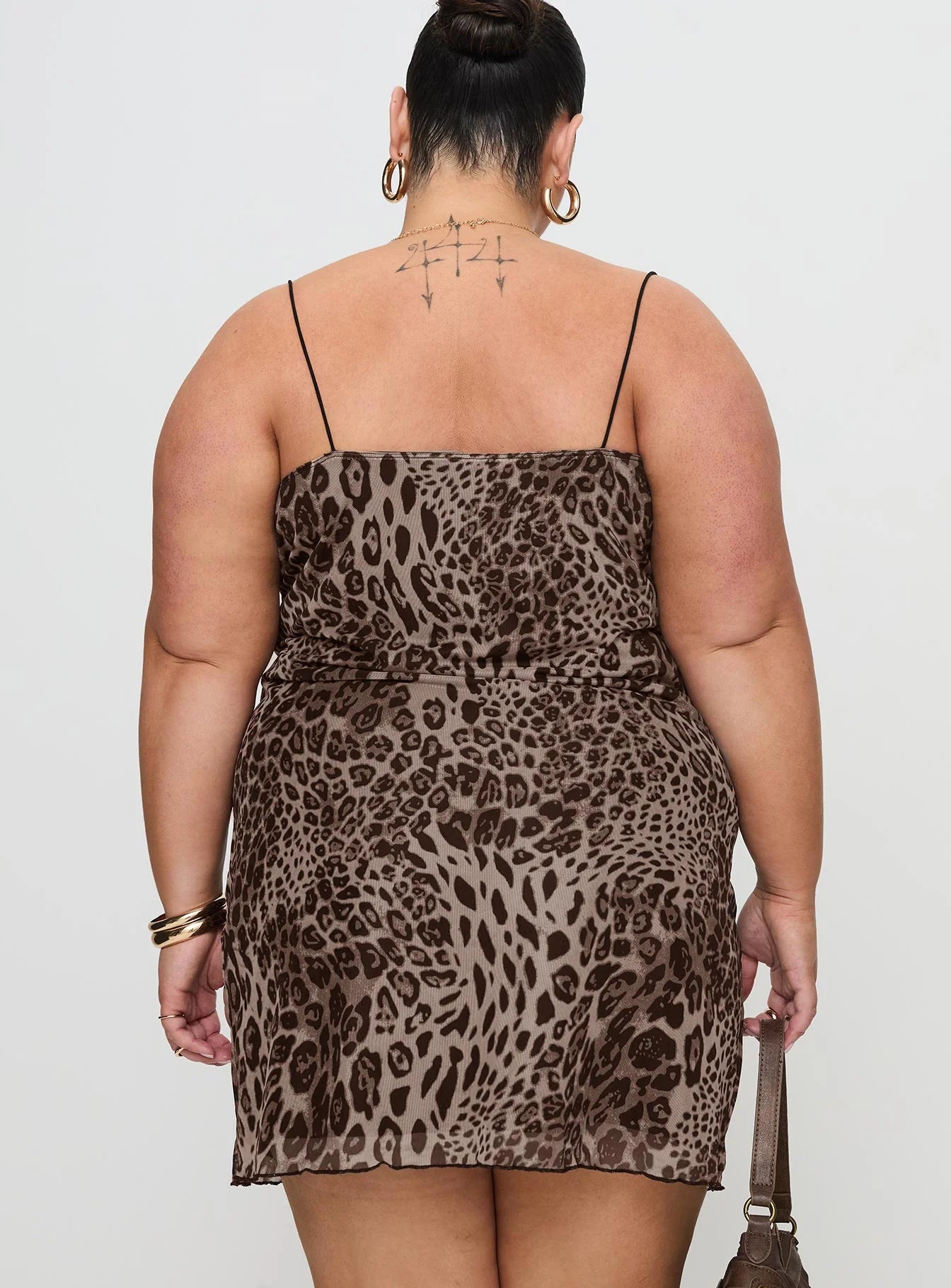 Sugar Mini Dress Leopard Curve