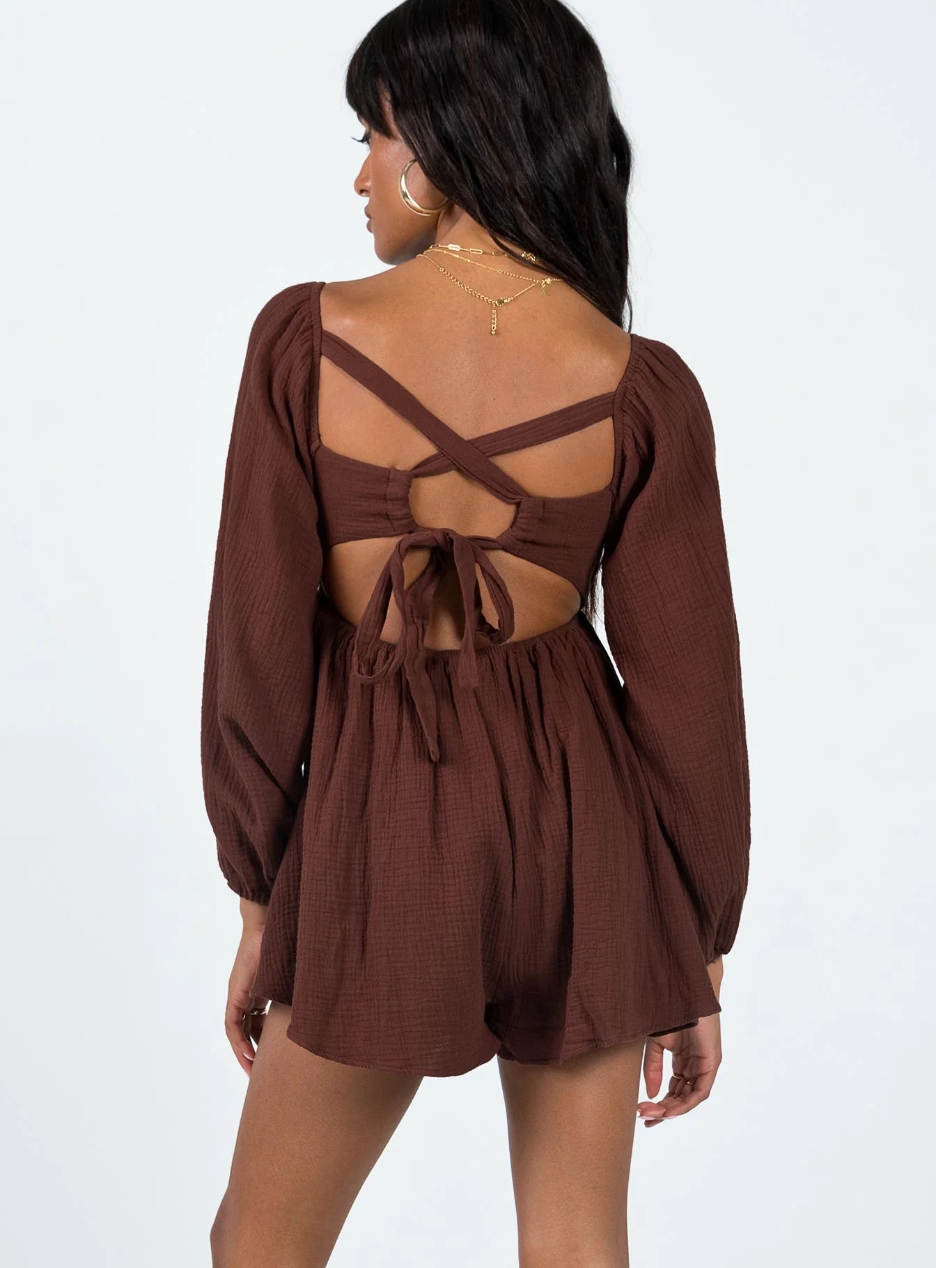 Beck Romper Brown