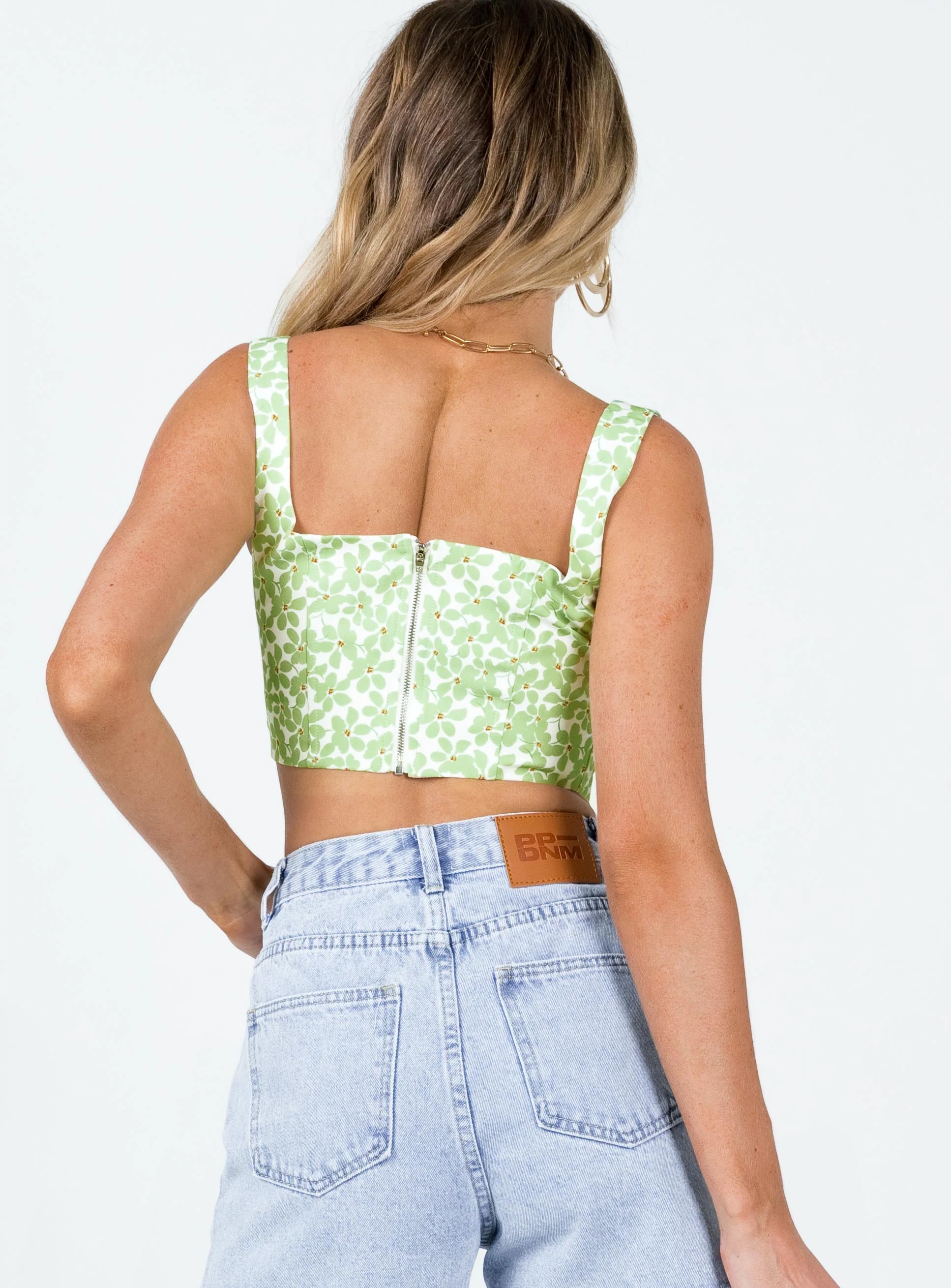 Kaeshia Rib Bustier Floral
