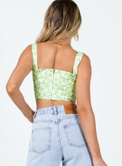 Kaeshia Rib Bustier Floral
