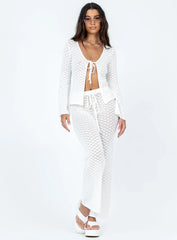 Wild & Free Crochet Top White
