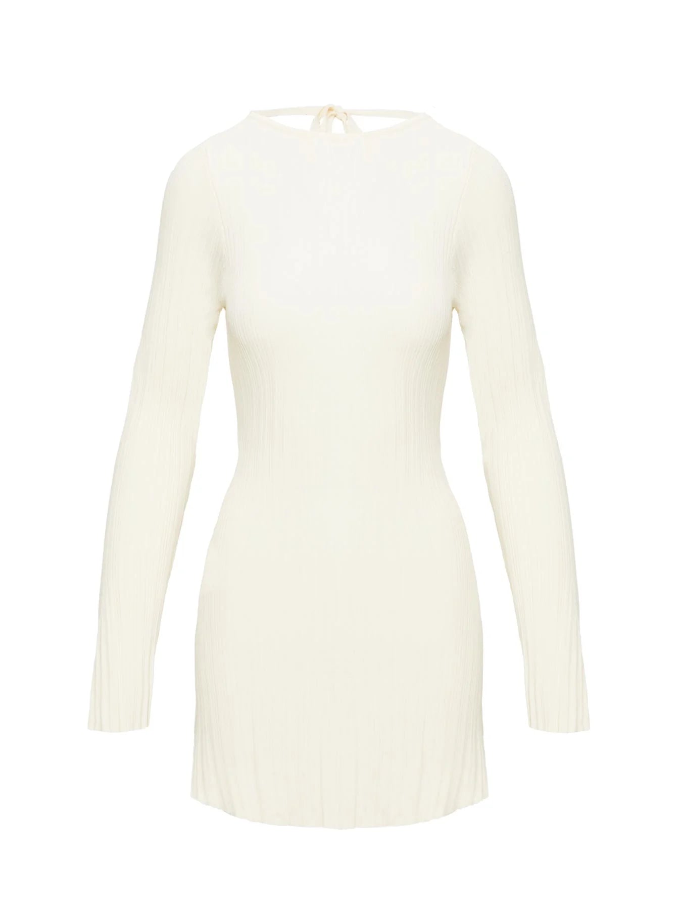 Mayok Long Sleeve Mini Dress Cream