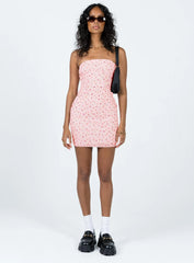 Oscar Mini Dress Pink Floral