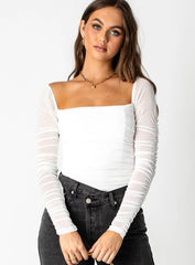 Delany Bodysuit White