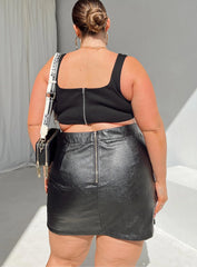 Chelsea Mini Skirt Black Curve