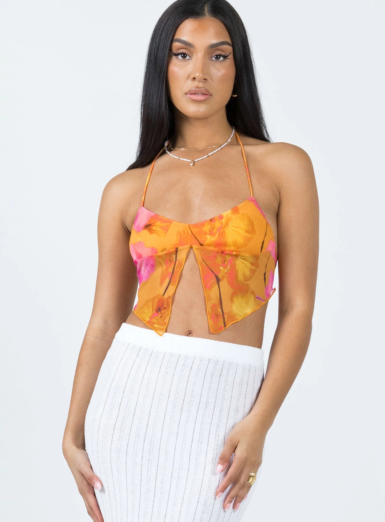 Motel Shaman Top Orange