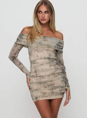 Artefact Off The Shoulder Mini Dress Multi