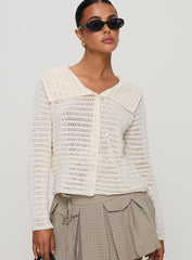 Tuscon Crochet Sweater White