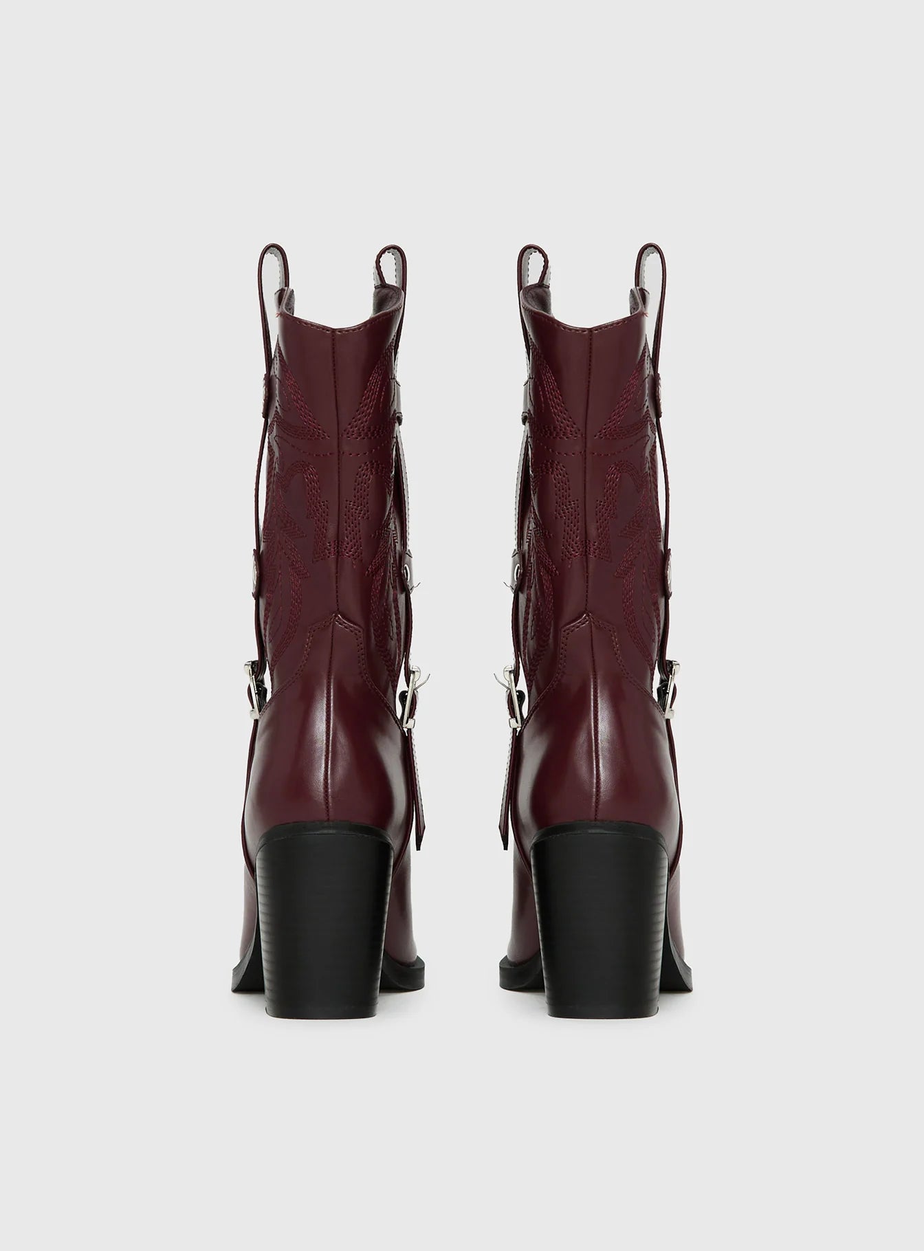 Cypress Western Boots Burgundy