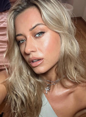 Curtis Cross Necklace Silver