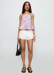 Jezabele Halter Top Pink Stripe