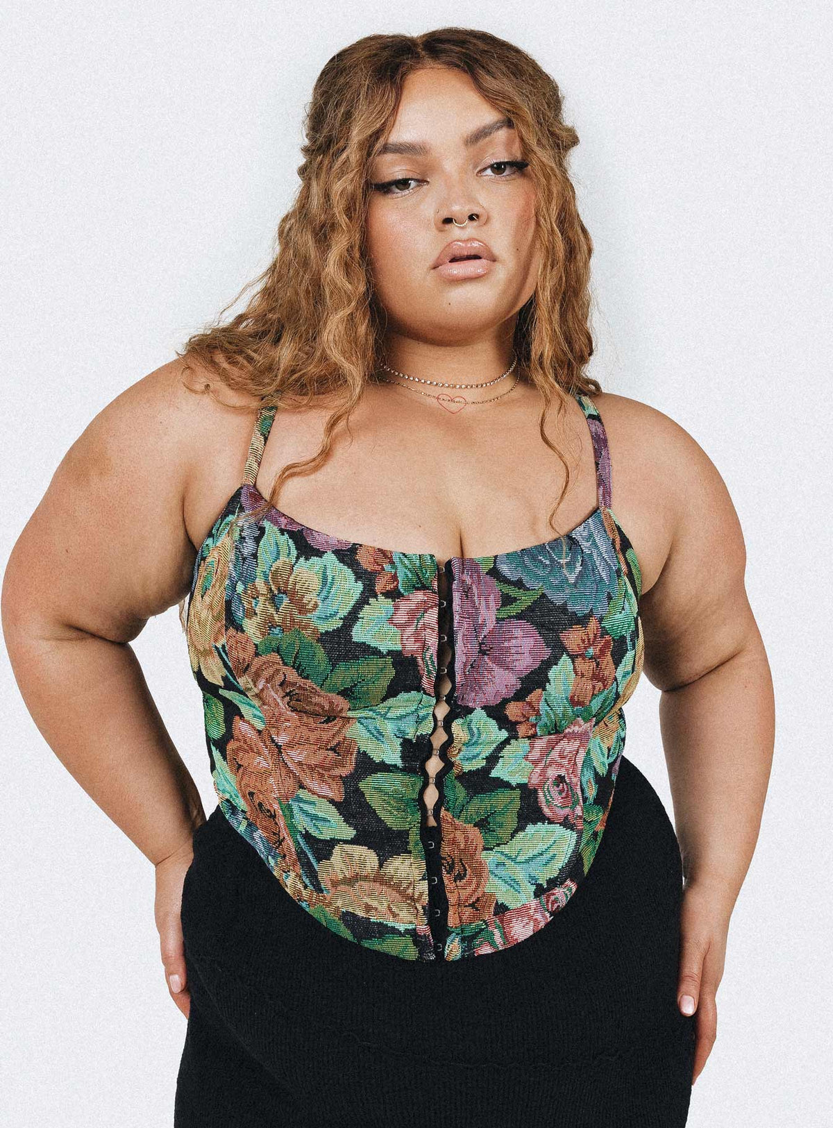 Tressie Corset Top Multi Curve
