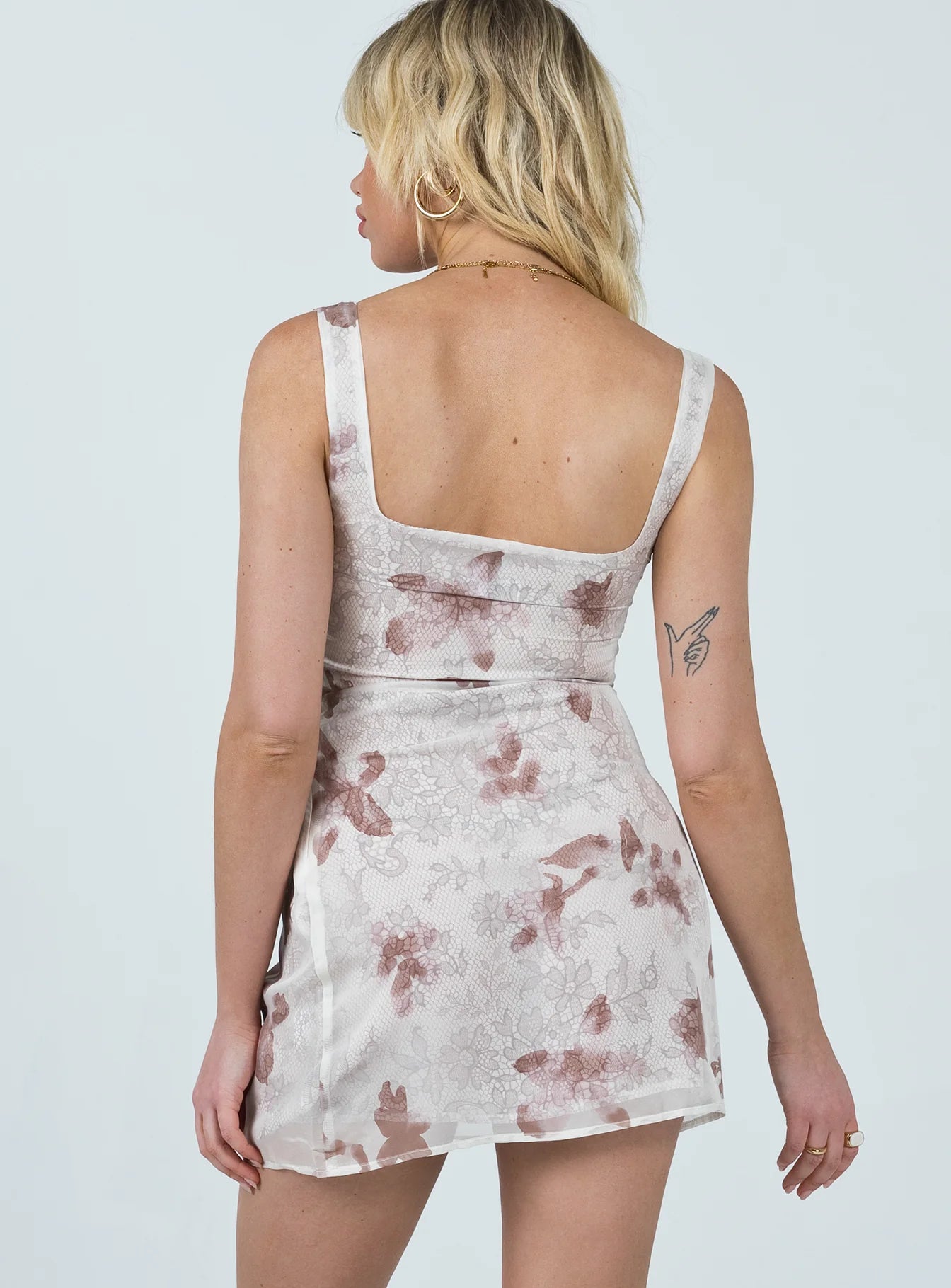 Eula Mini Dress Brown Multi