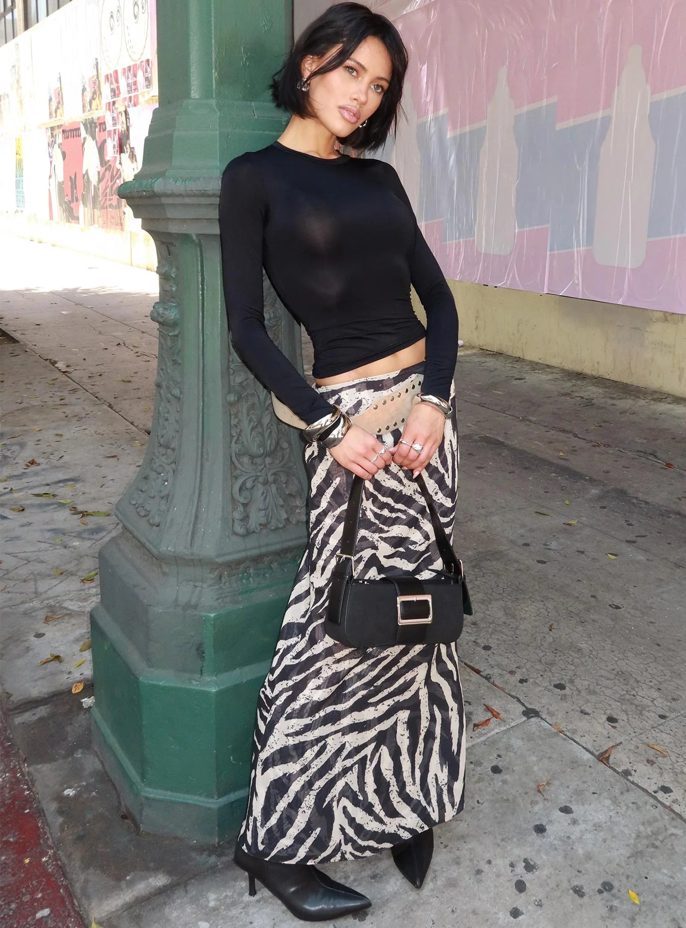 Arnim Long Sleeve Top Black