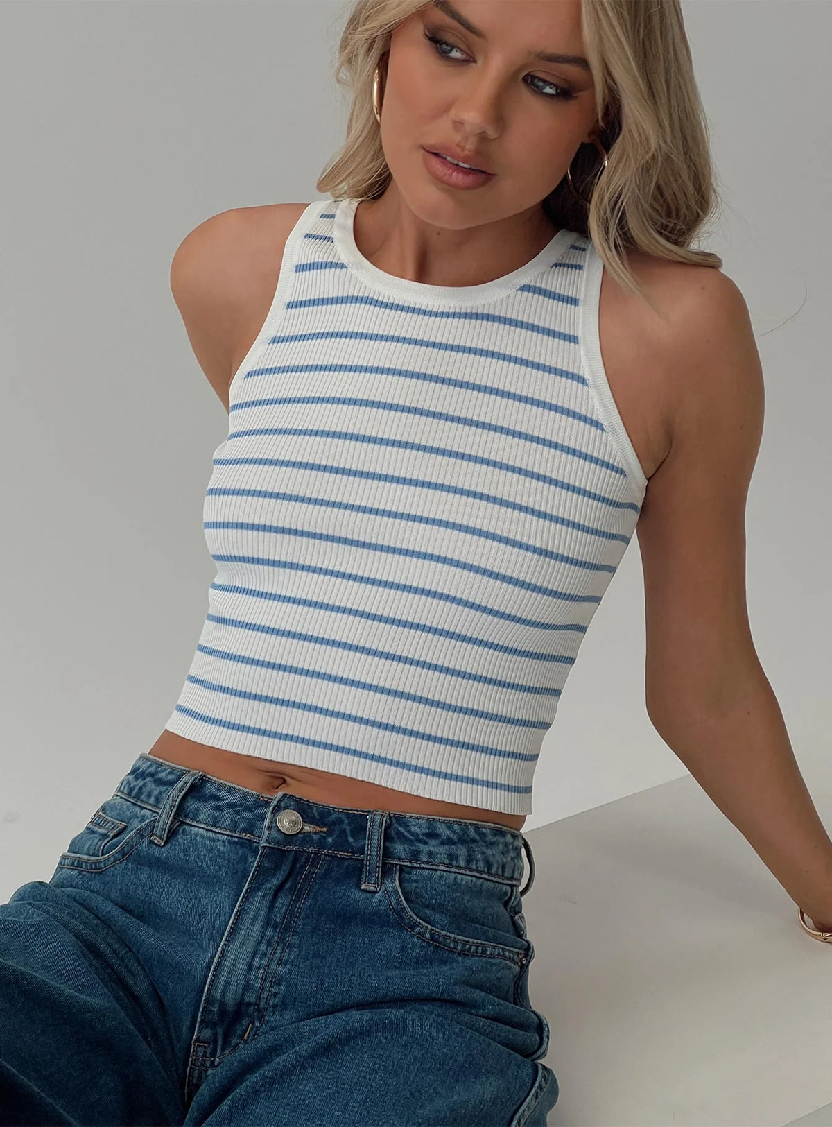 Dupuis Top White / Blue