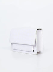 Valentine Croc Bag White