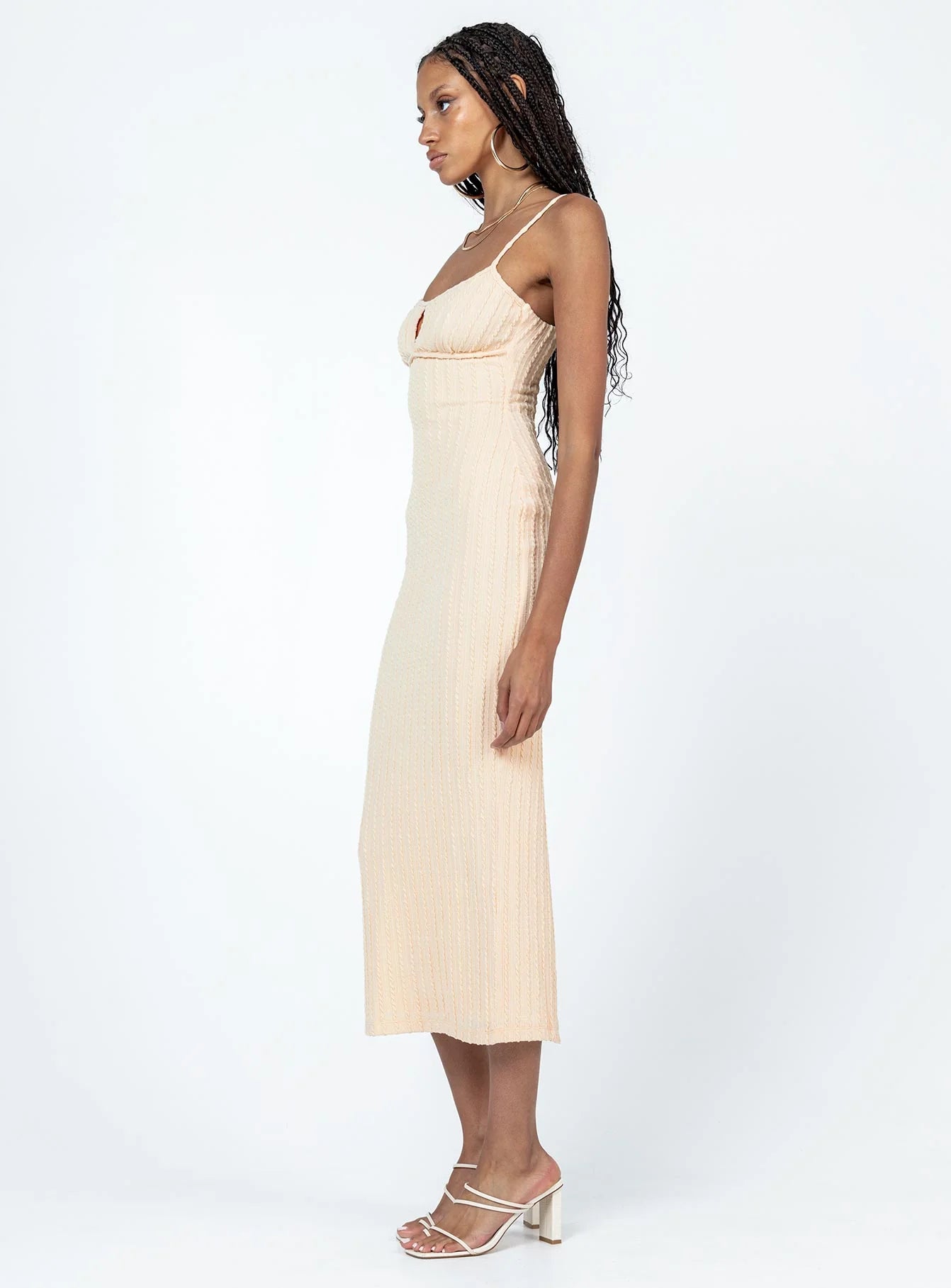 Maila Midi Dress Beige