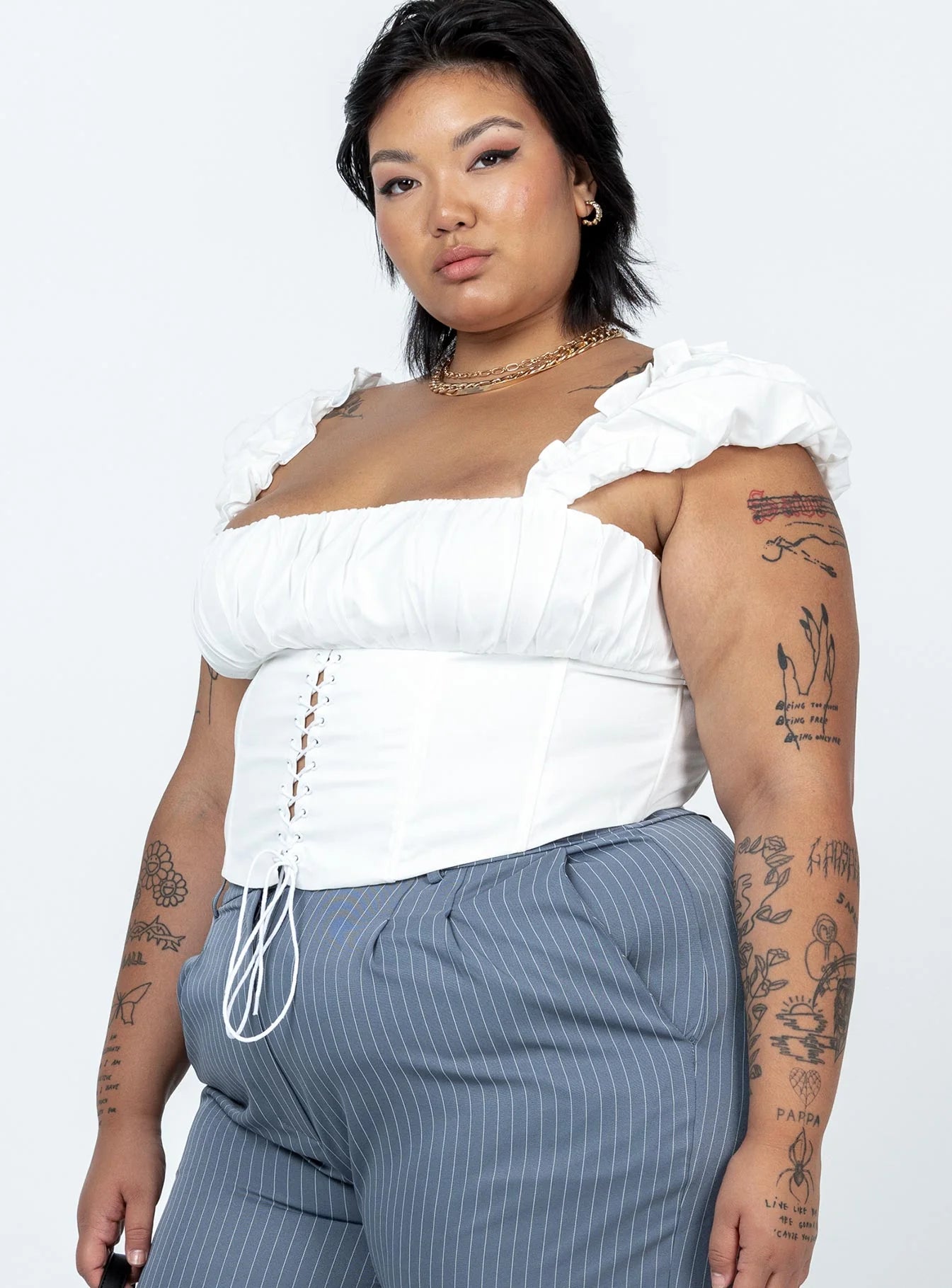 Harry Top White Curve