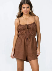Medora Romper Brown