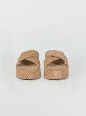 Kora Corduroy Sandals Beige
