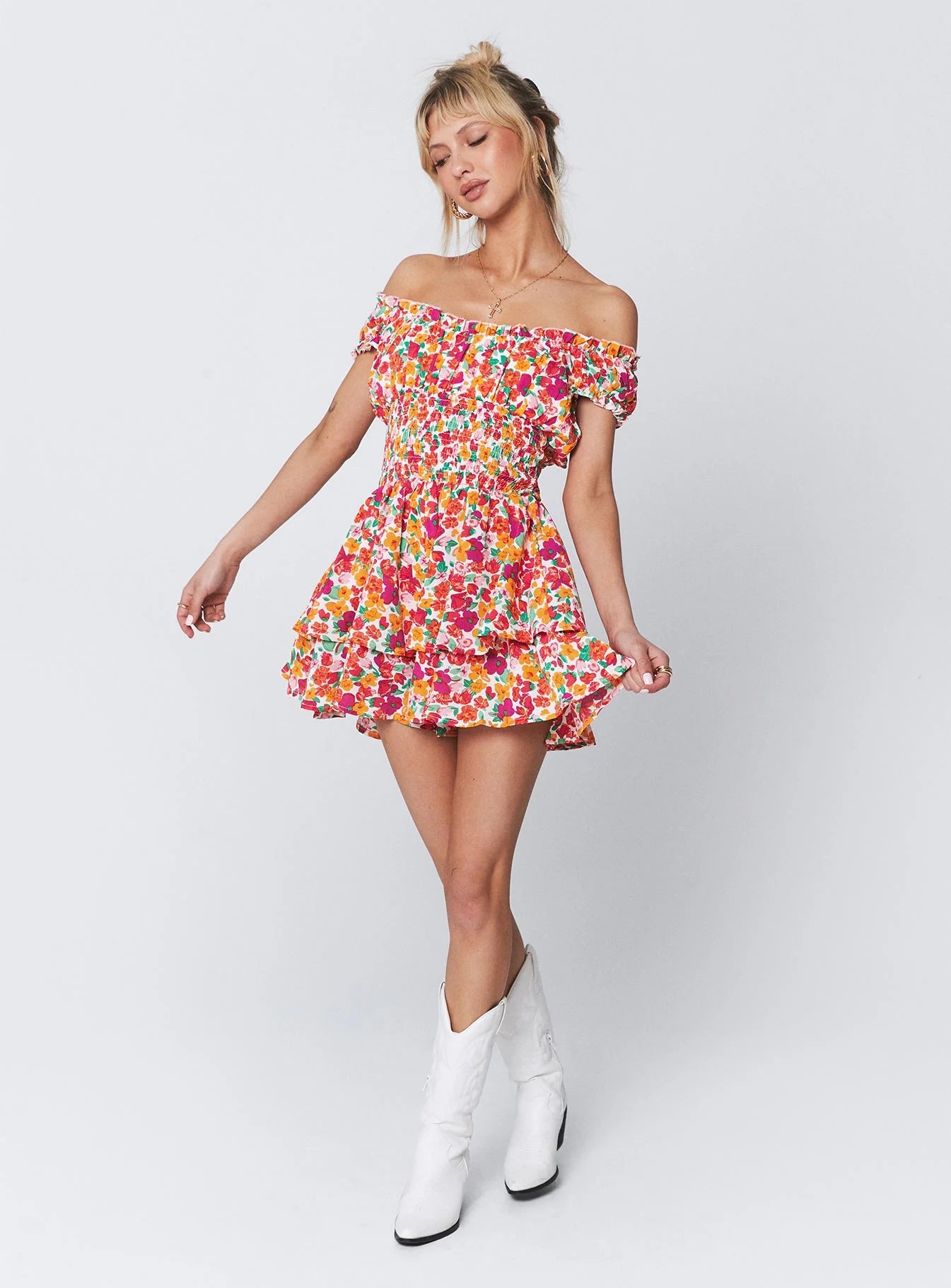 The Love Galore Romper Multi Floral