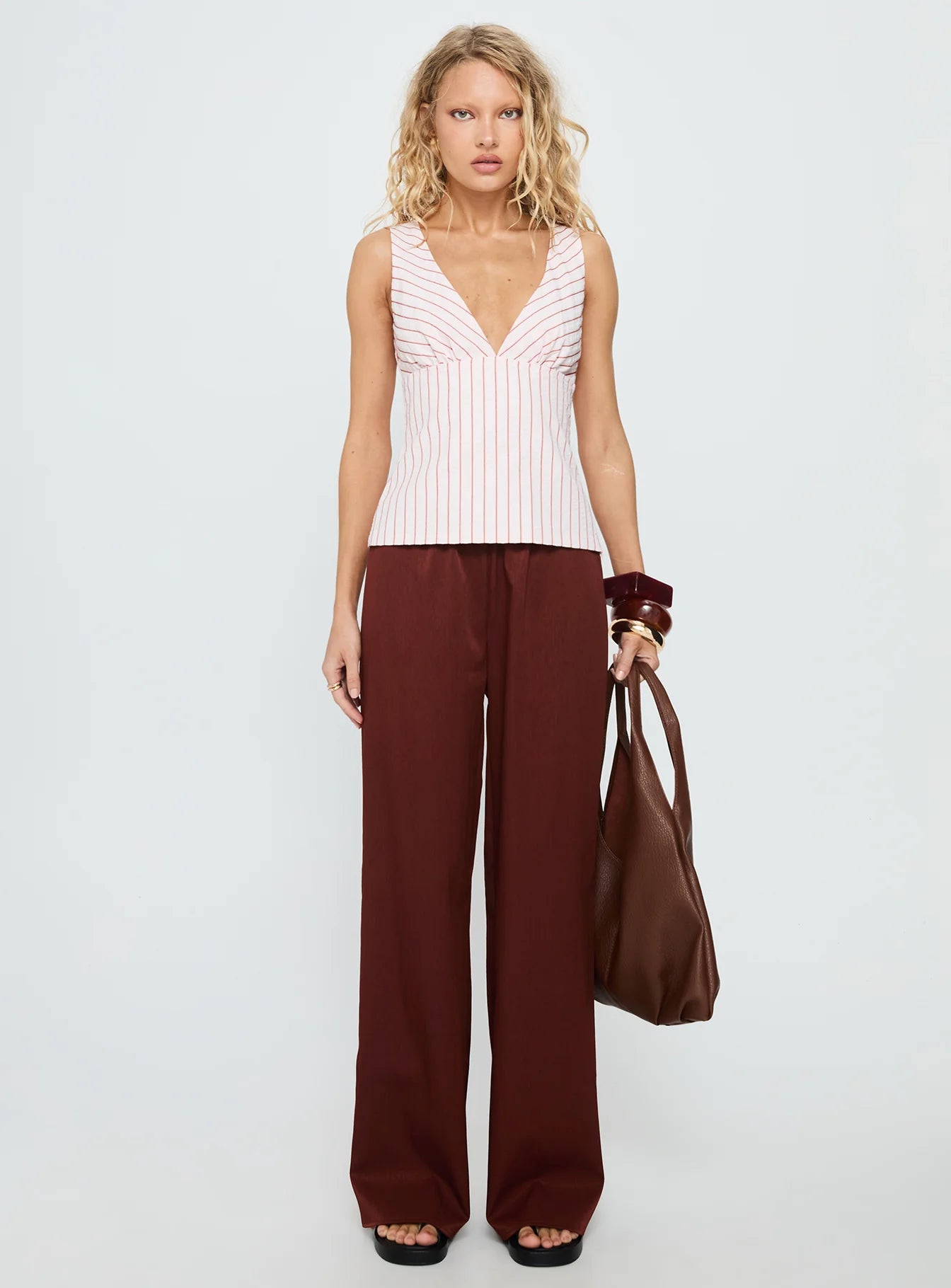 Dorie Straight Leg Pants Chocolate