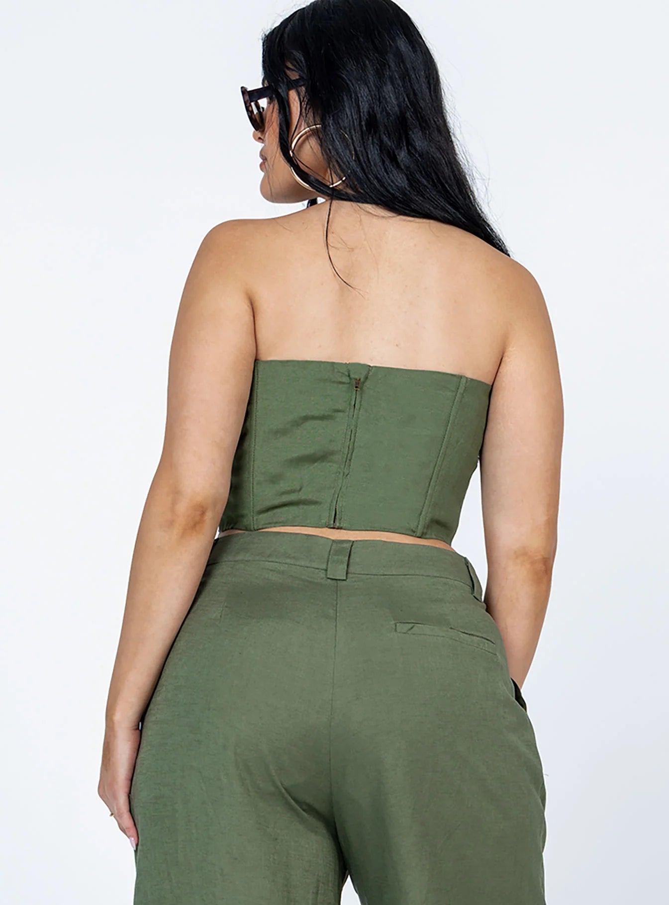 La Quinta Tube Top Khaki