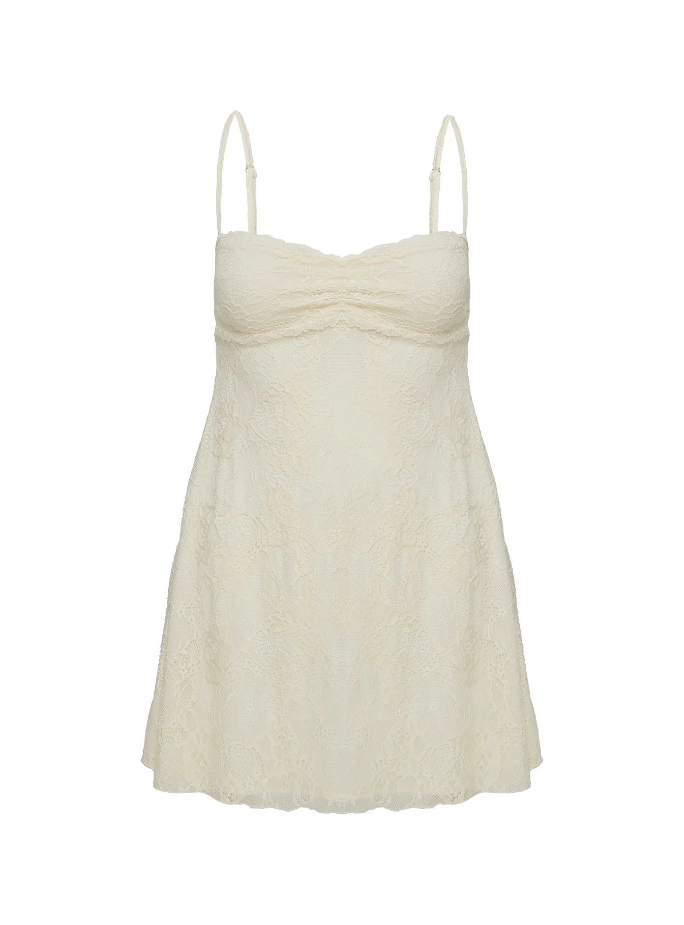 Cruel Summer Lace Mini Dress Cream