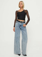Fulfilled Long Sleeve Top Black