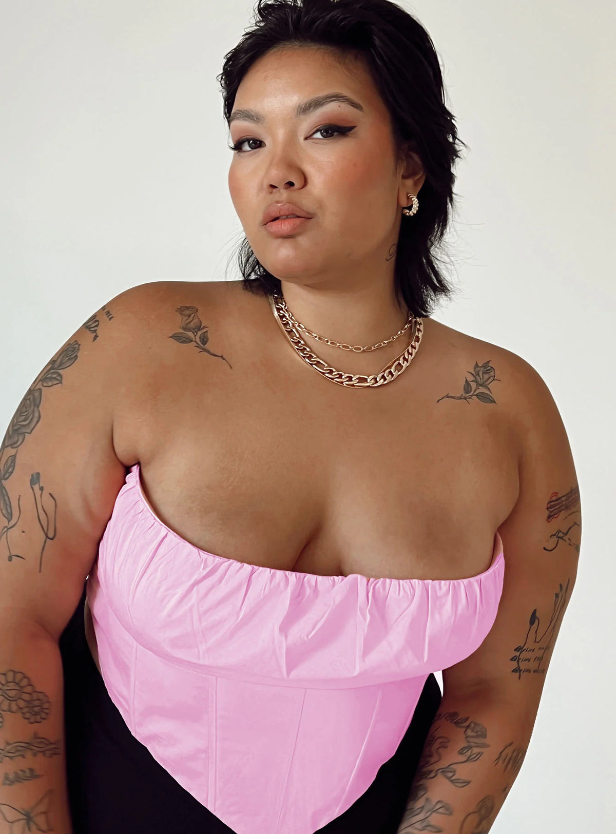 Bad Gal Bustier Pink Curve