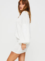 Zetna Knit Set White