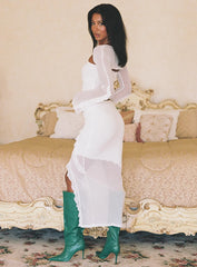 Maxton Ruffle Maxi Skirt Ivory