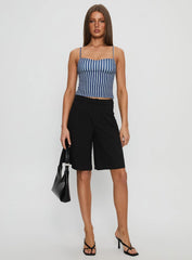 Evanda Top Blue Stripe