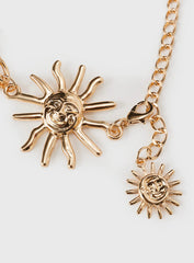 Valletta Layered Chain Belt Gold