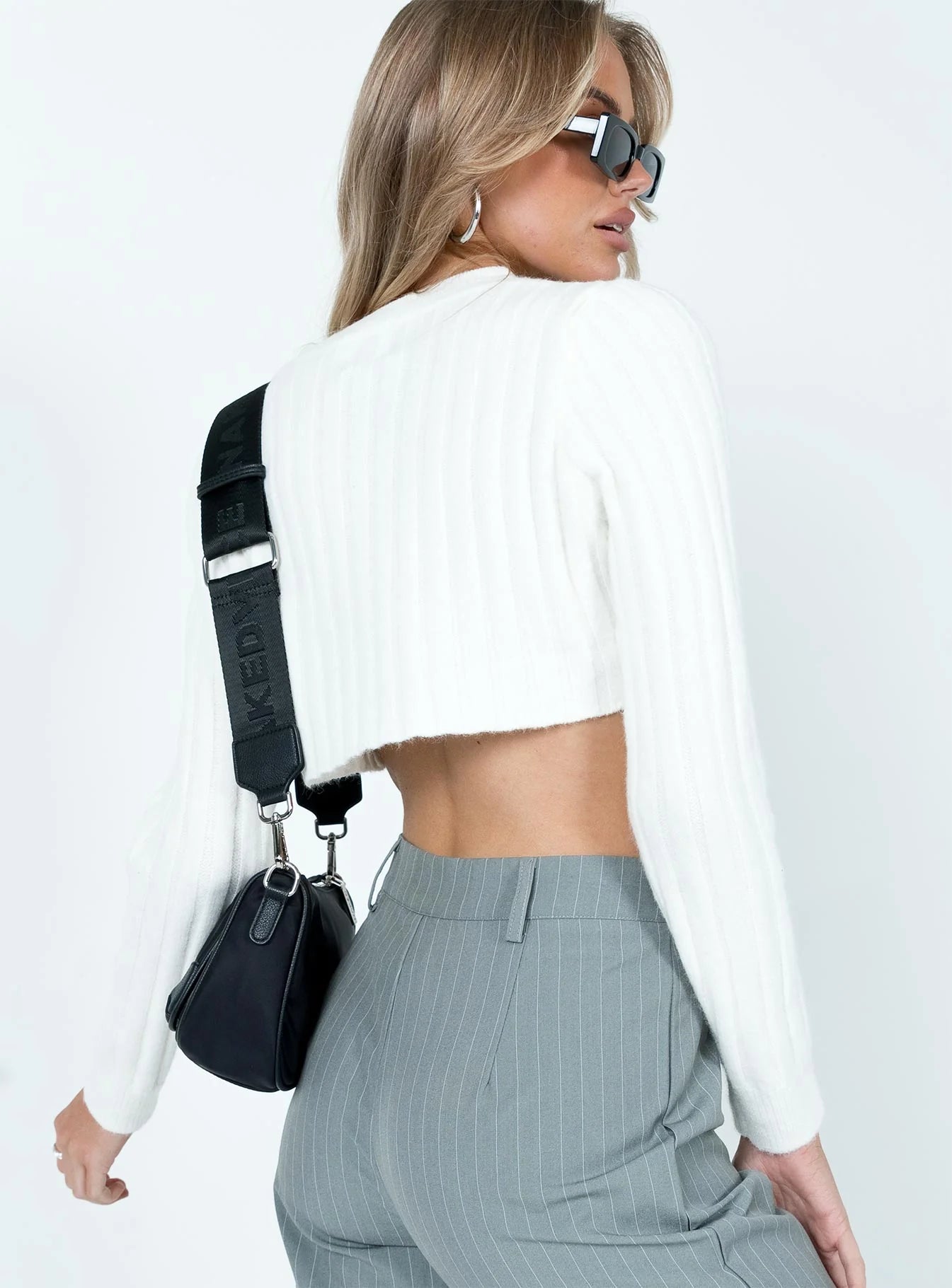 Frankie Cropped Sweater Cream