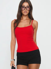 Baseline Longline Tank Top Red