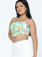 Stretford Strapless Top Multi