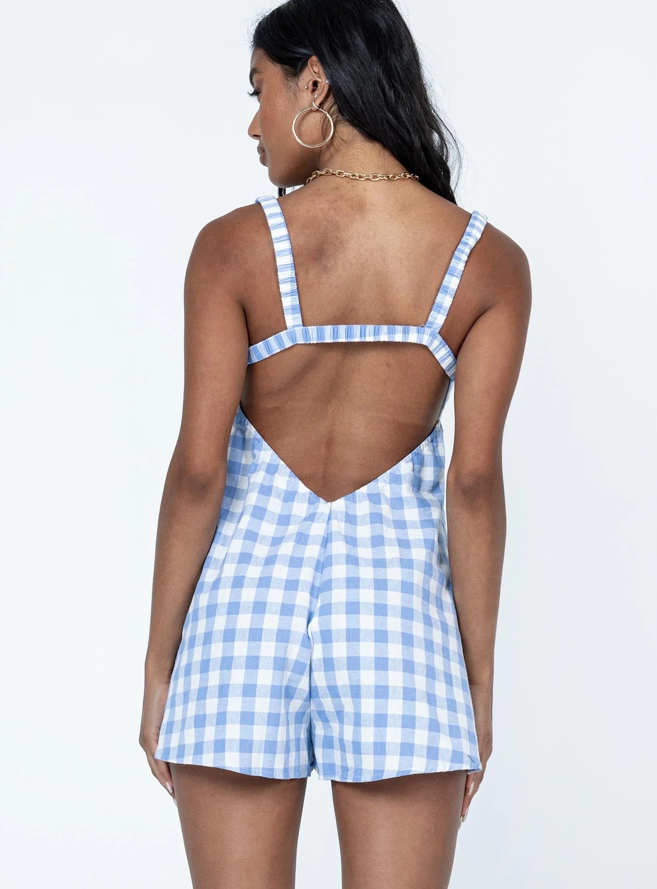 Harlie Romper Blue