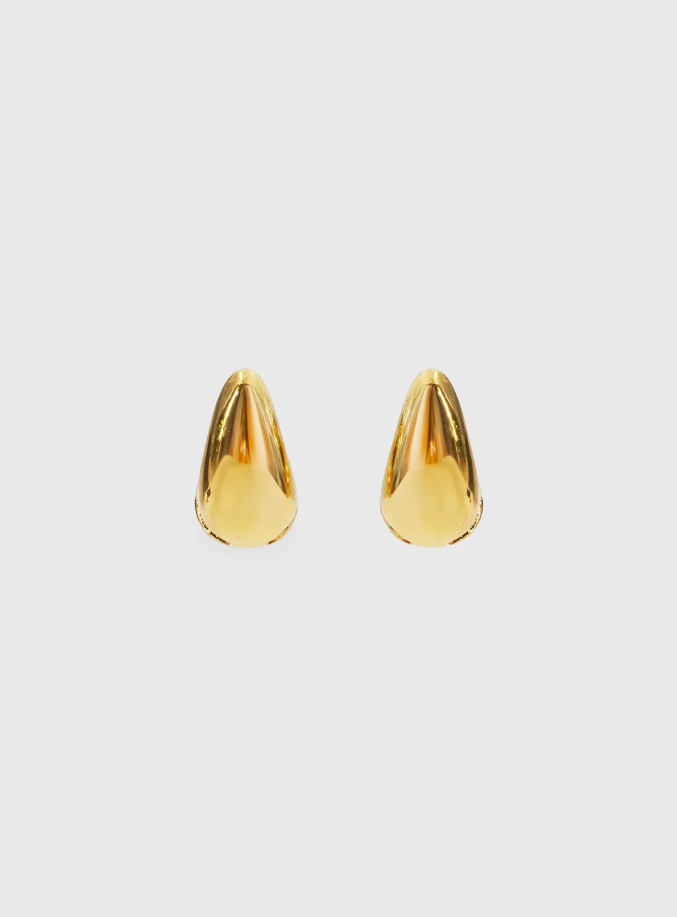 Dahna Diamante Detail Earrings Gold