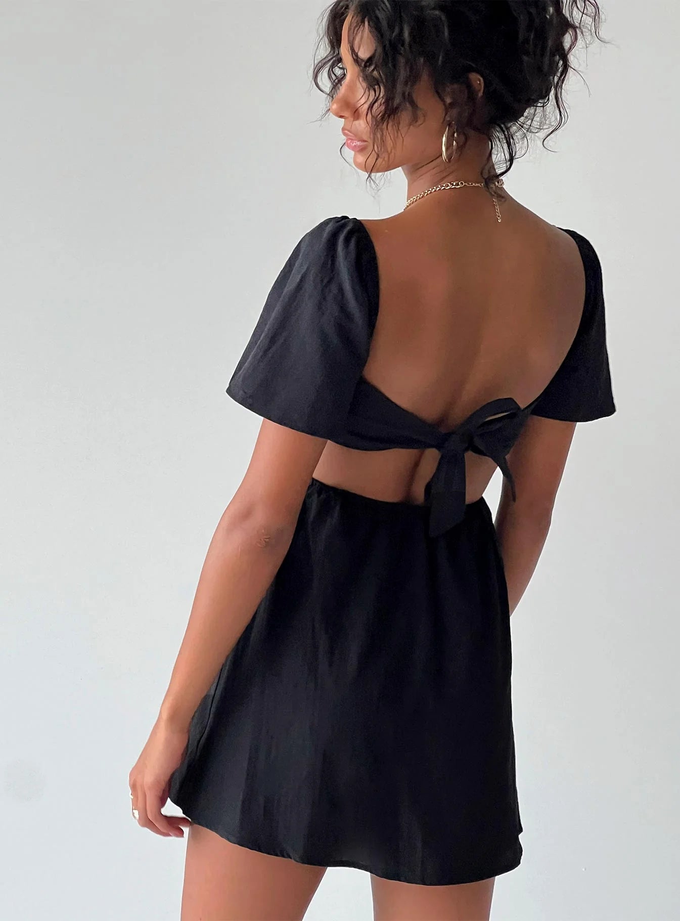Summer Nights Mini Dress Black Petite